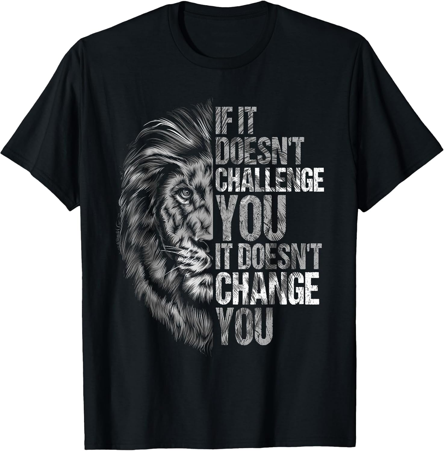 Motivational Training and Fitness Quotes Lion Mindset - Adult & Kids T-Shirts, Sweatshirts & Hoodies apparel design preview 1
