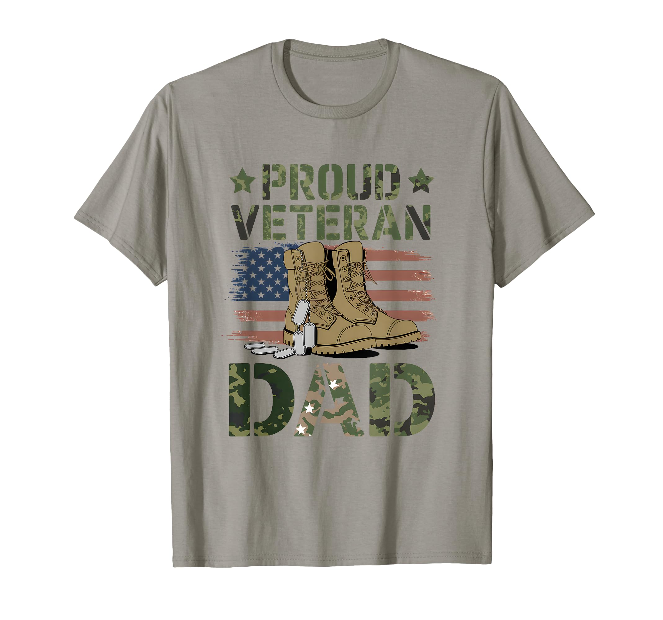 Proud Veteran Dad Patriotic American T-Shirt - Unique Graphic for Adults - T-Shirt, Sweatshirt, Hoodie