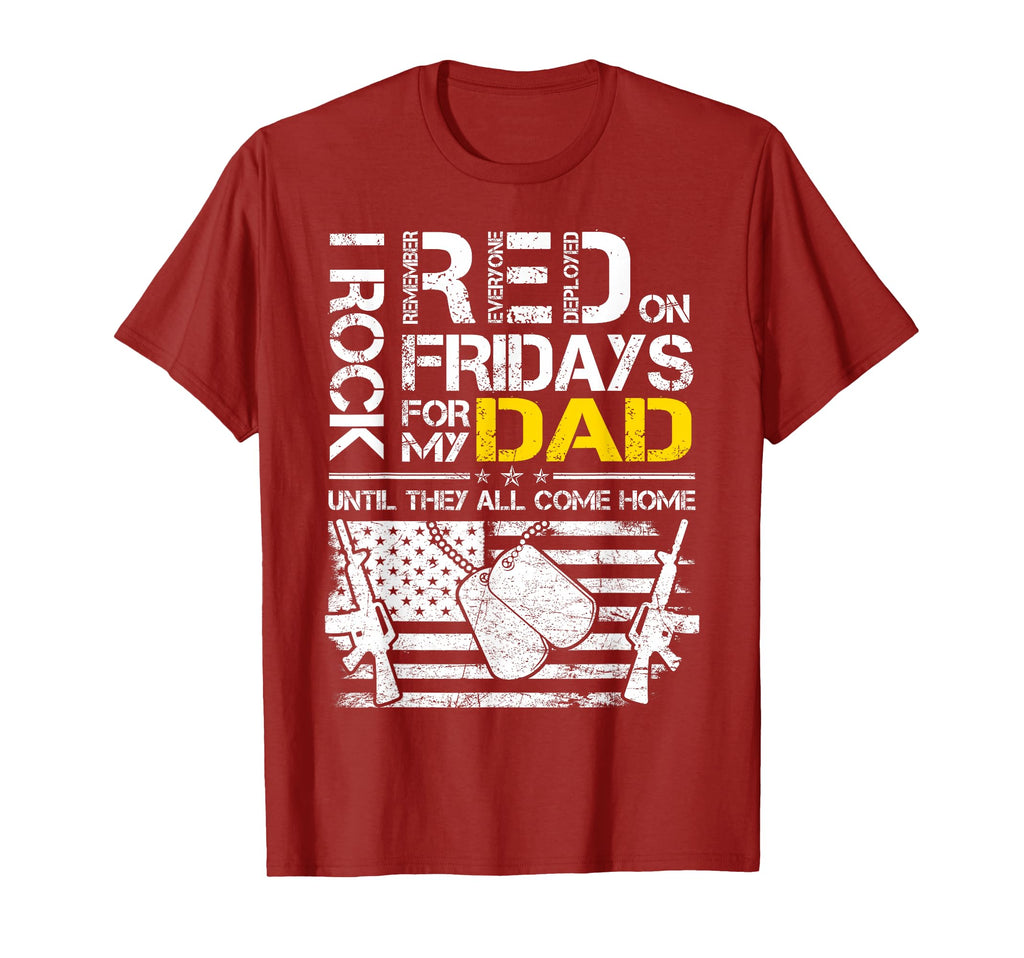 I Rock Red Friday My Dad T-Shirt - Casual Everyday Wear for Adults - T-Shirt, Sweatshirt, Hoodie