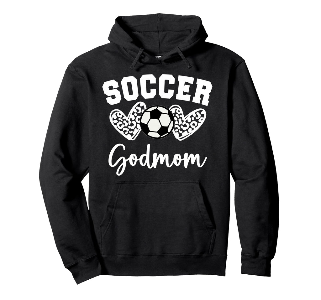 Soccer Godmom Matching Family Soccer Hoodie - Graphic Print Men Women - T-Shirt, Sweatshirt, Hoodie