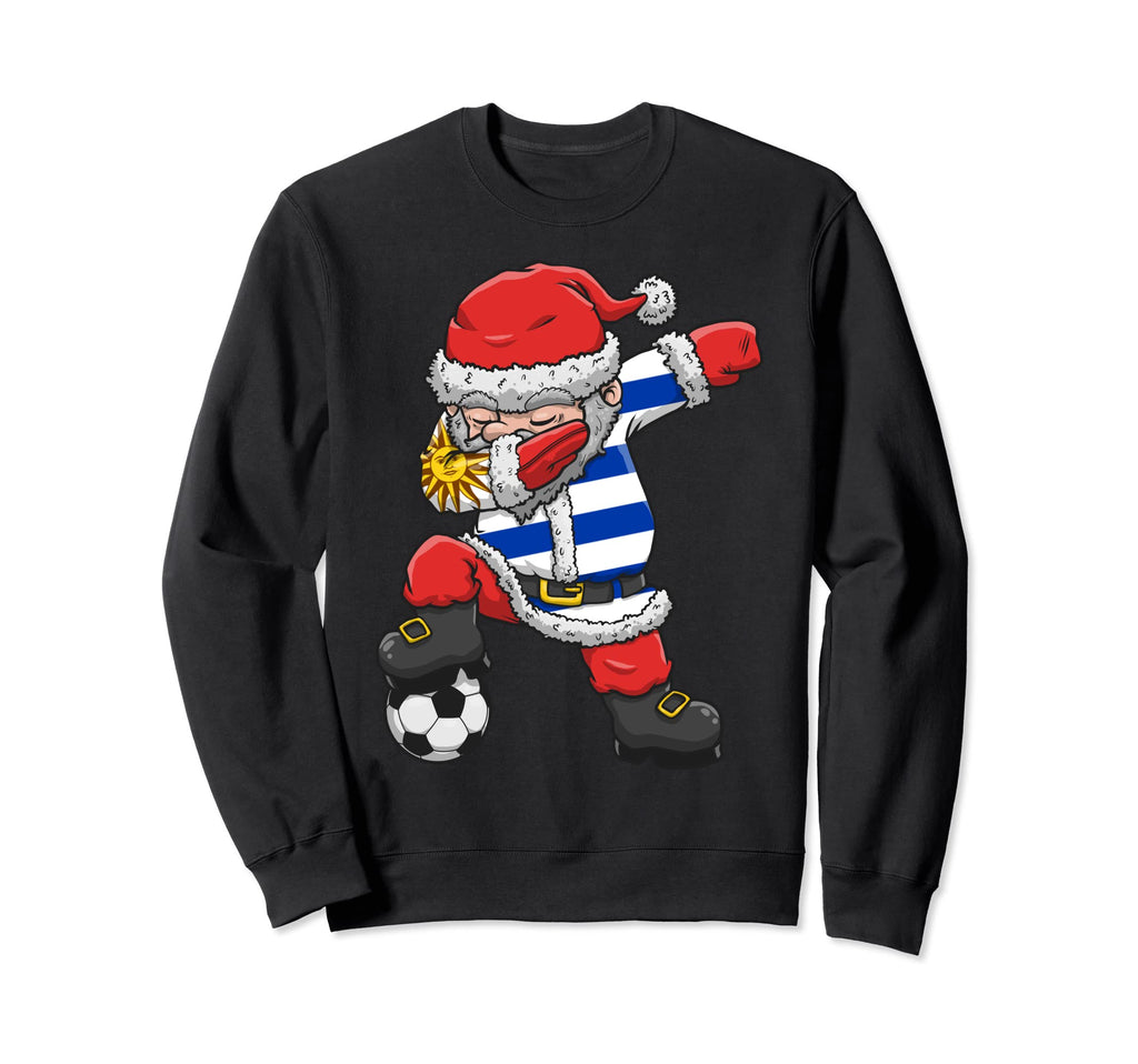 Soccer Dabbing Santa Uruguay Football Sweatshirt - Custom Art Print Unisex - T-Shirt, Sweatshirt, Hoodie