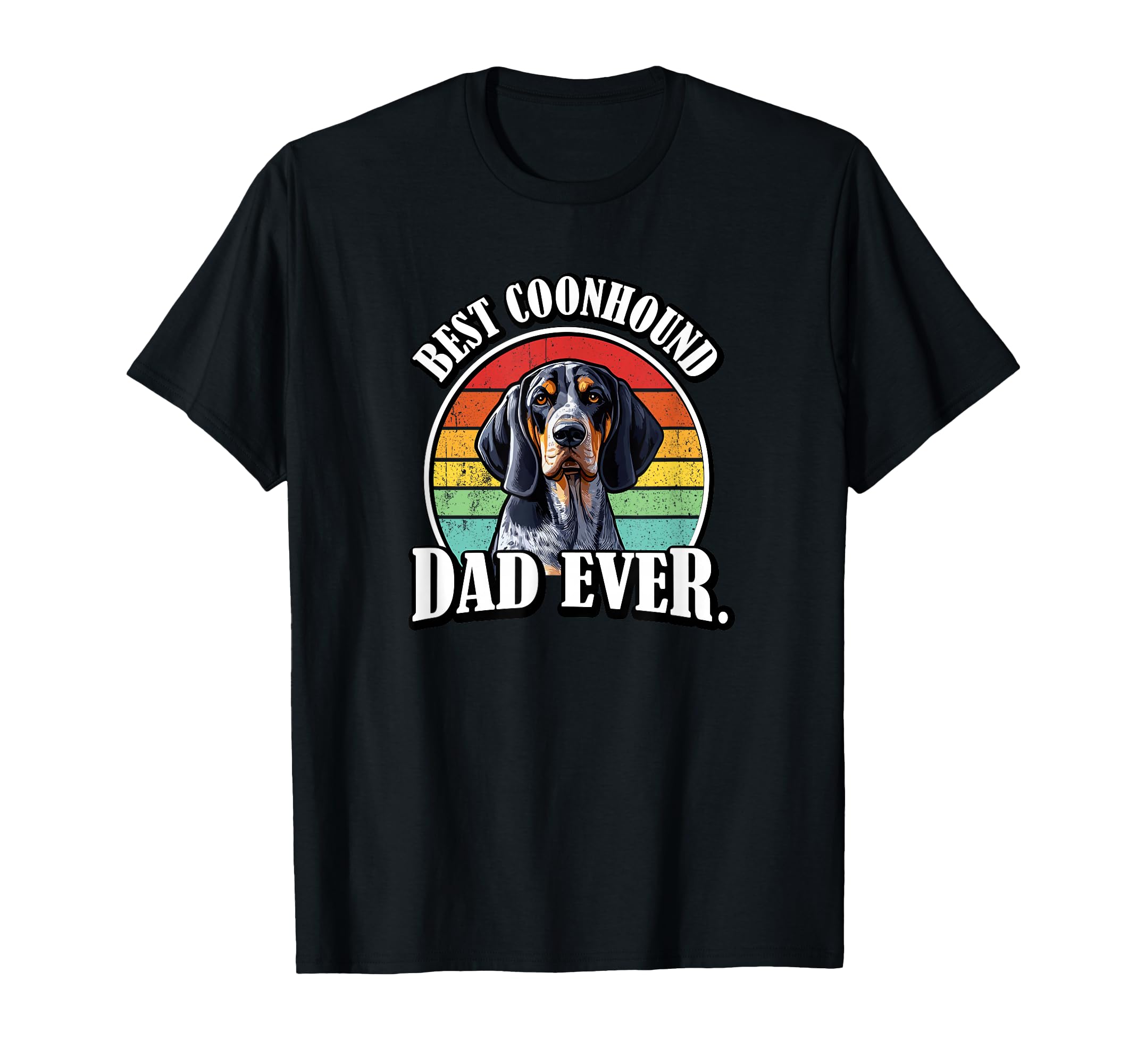 Funny Mens Best Dad Bluetick Coonhound Lover T-Shirt - Graphic Print Unisex - T-Shirt, Sweatshirt, Hoodie