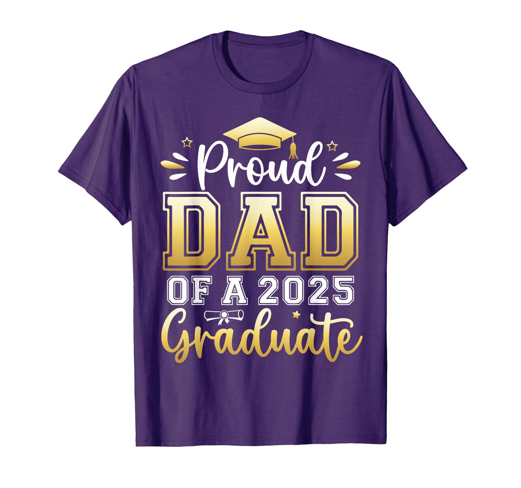 Proud Dad 2025 Graduate Senior T-Shirt - Aesthetic Graphic Unisex - T-Shirt, Sweatshirt, Hoodie
