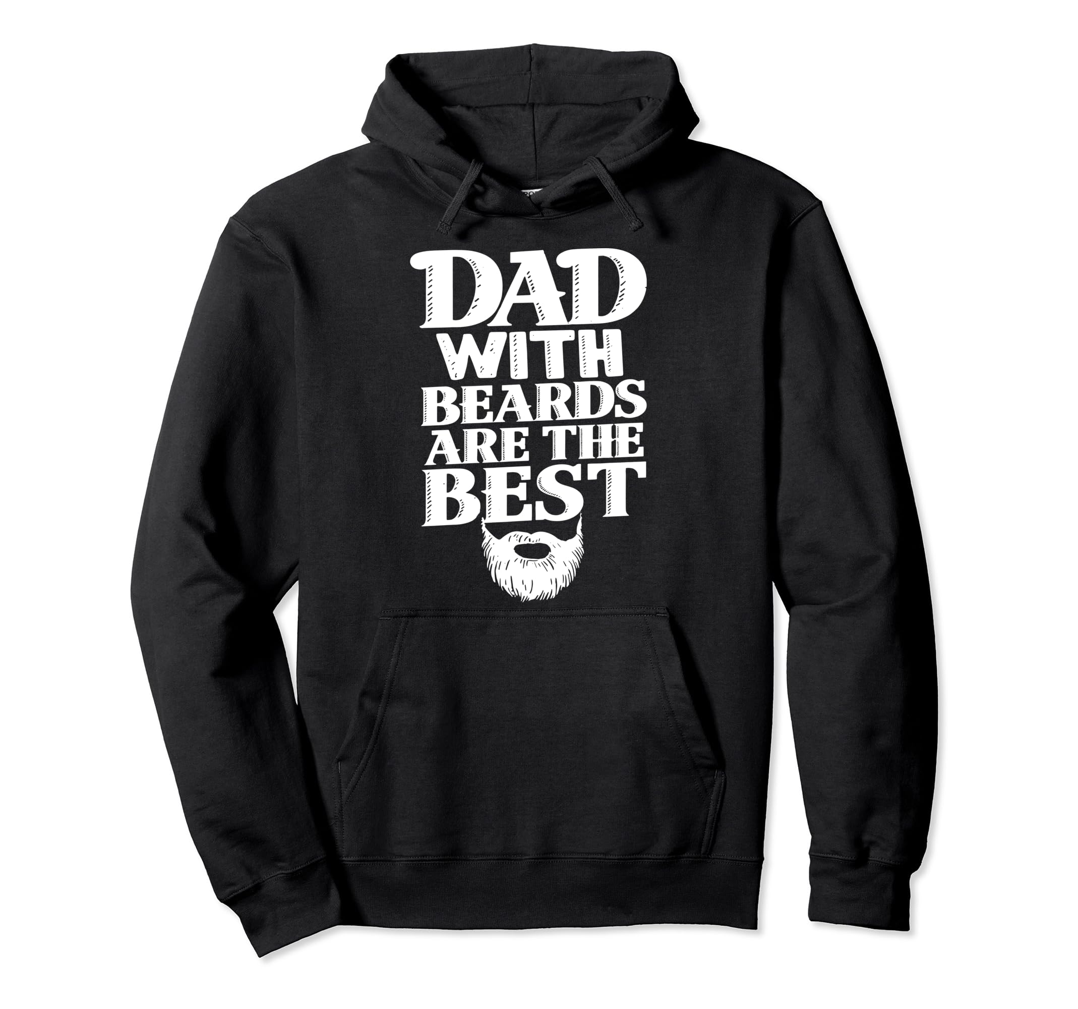 Bearded Dad Novelty Funny Best Beard Lover Hoodie - Unique Graphic Unisex - T-Shirt, Sweatshirt, Hoodie