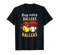 Busy Raising Ballers Softball T-Shirt - Custom Art Print for Adults - T-Shirt, Sweatshirt, Hoodie