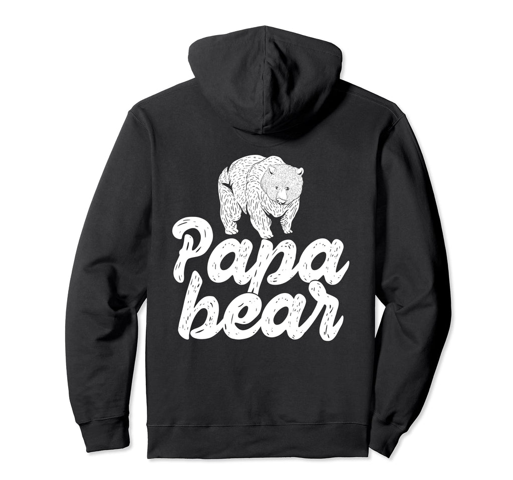 Bear Family Papa Dad Daddy Animal Papa Hoodie - Graphic Print Men Women - T-Shirt, Sweatshirt, Hoodie
