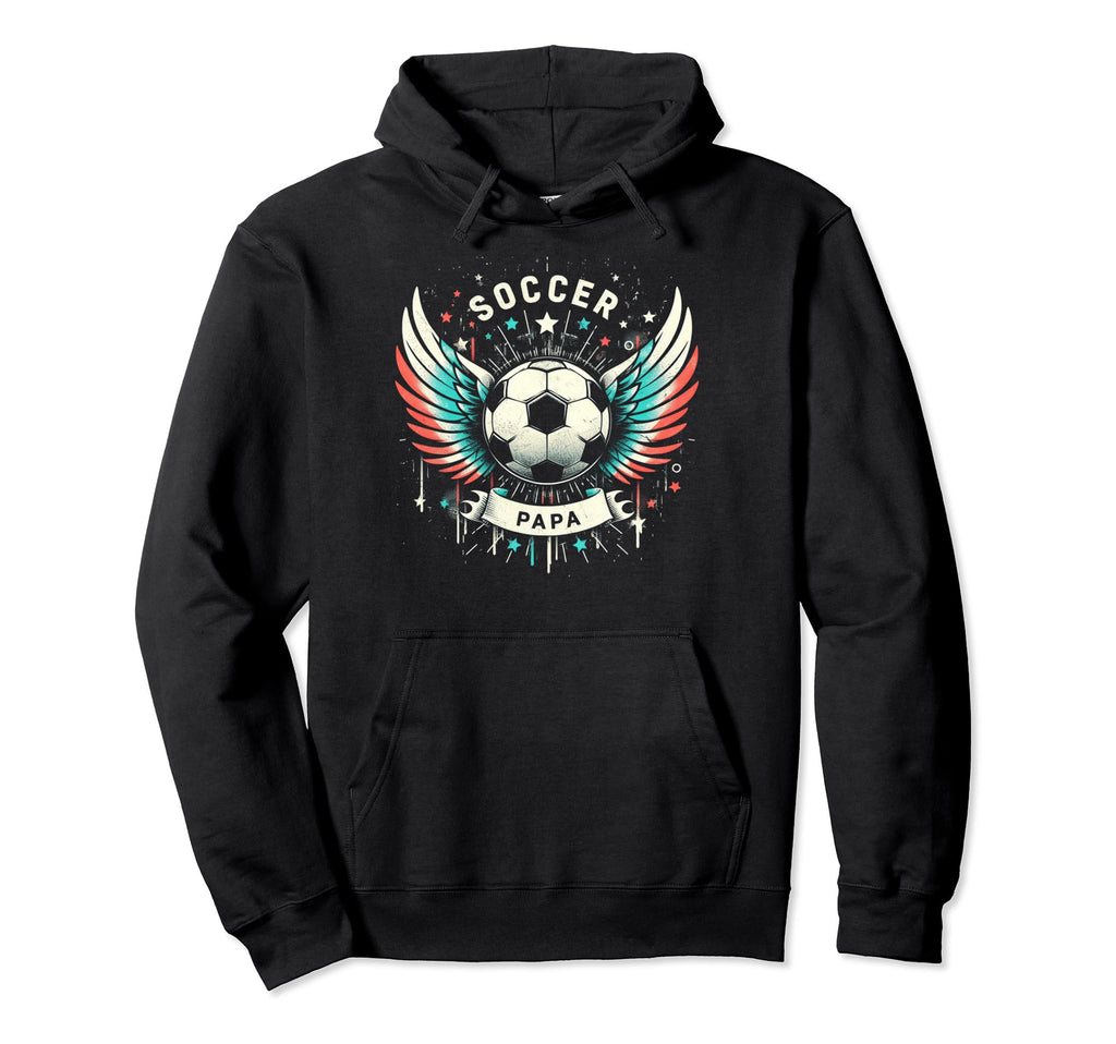 Soccer Papa Family Matching Dad Hoodie - Custom Art Print Men Women - T-Shirt, Sweatshirt, Hoodie