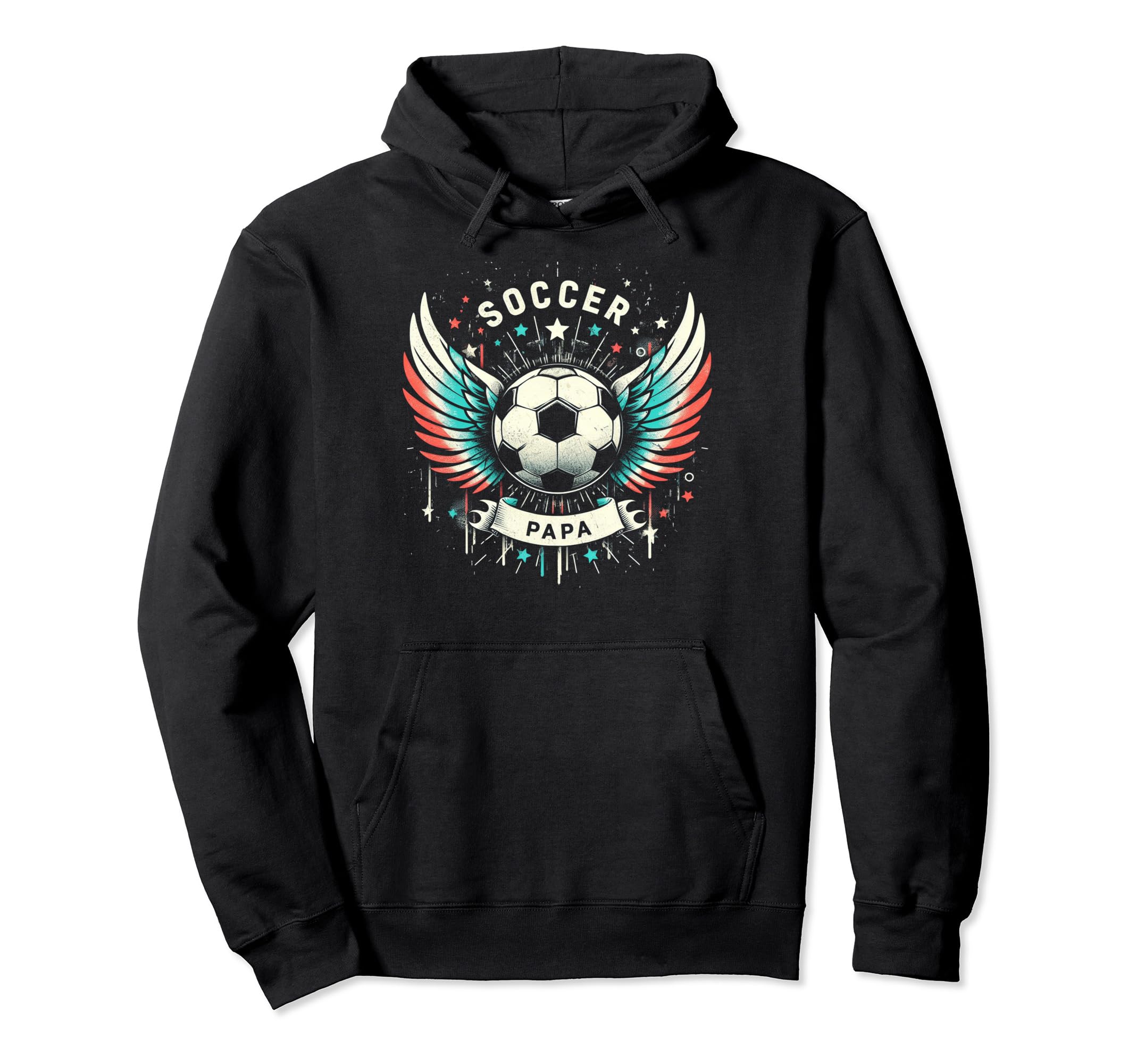 Soccer Papa Family Matching Dad Hoodie - Custom Art Print Men Women - T-Shirt, Sweatshirt, Hoodie