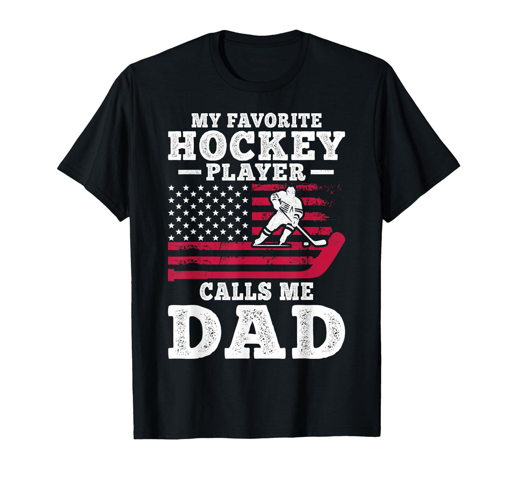 My Favorite Hockey Player Calls Me T-Shirt - Custom Art Print Men Women - T-Shirt, Sweatshirt, Hoodie