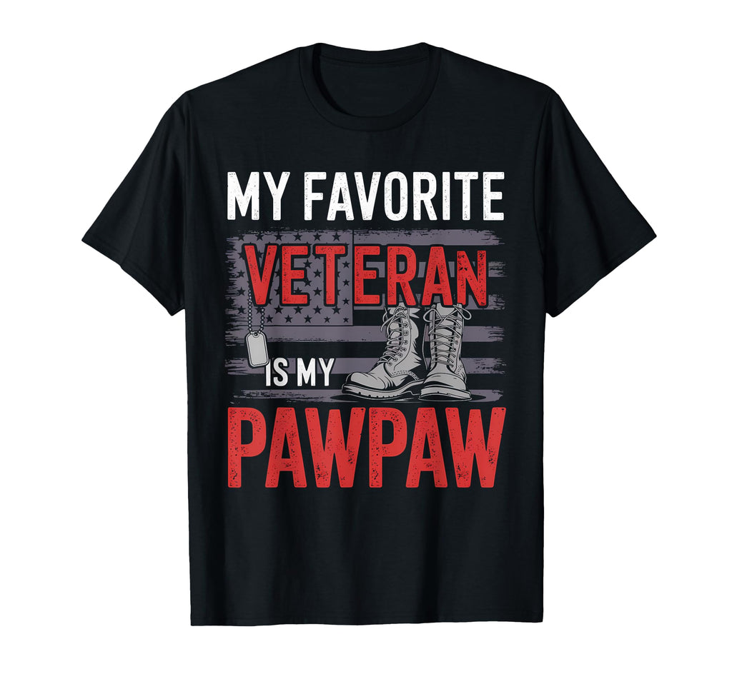 Veteran Papaw Love American Flag Dad T-Shirt - Minimalist Print for Adults - T-Shirt, Sweatshirt, Hoodie