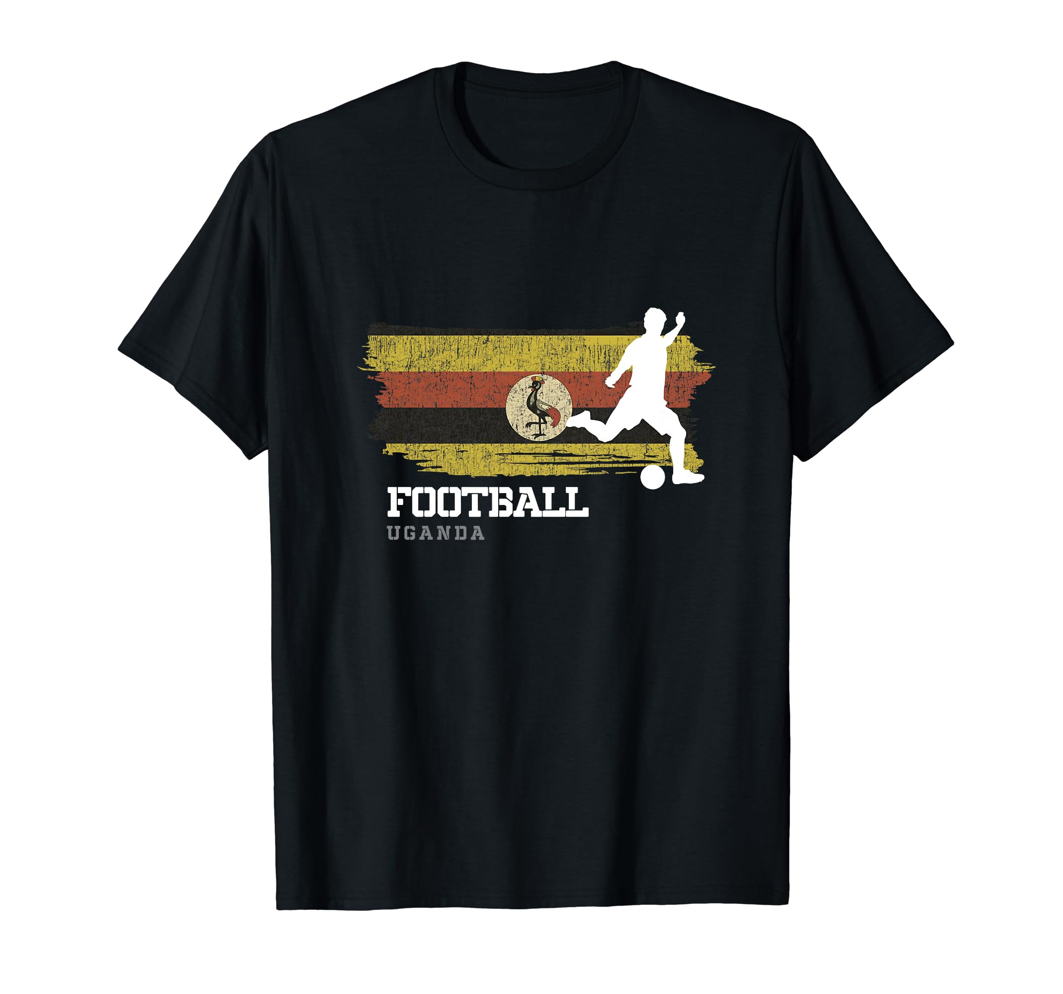 Football Uganda Flag Football Team T-Shirt - Minimalist Print Unisex - T-Shirt, Sweatshirt, Hoodie