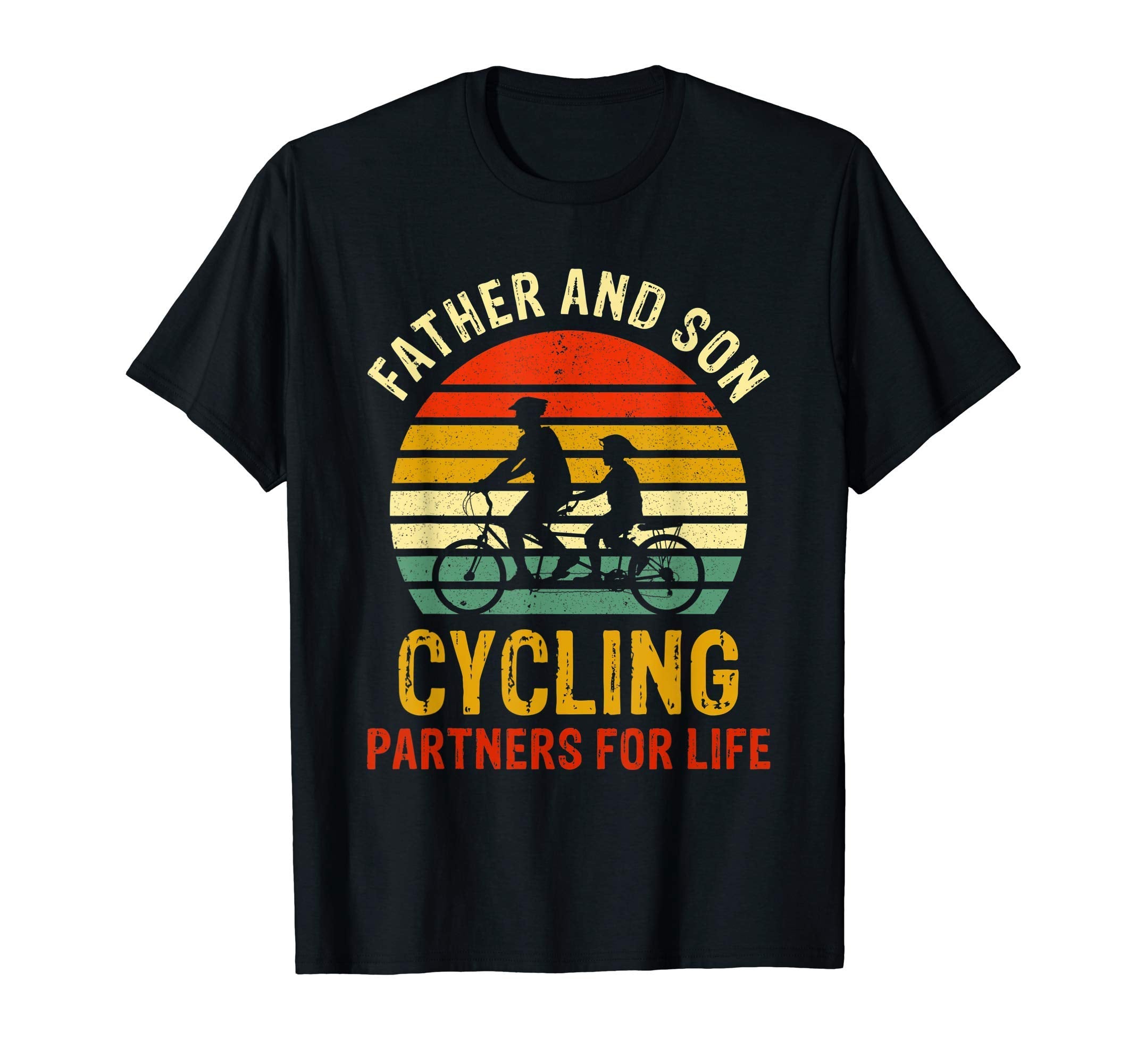 Dad And Son Cycling Partners Life T-Shirt - Novelty Apparel Men Women - T-Shirt, Sweatshirt, Hoodie