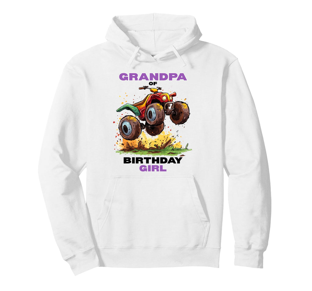 Grand Dad Birthday Atv Four Wheeler Hoodie - Custom Art Print for Adults - T-Shirt, Sweatshirt, Hoodie