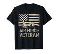 Air Force Veteran Us American Flag Dad T-Shirt - Unique Graphic Unisex - T-Shirt, Sweatshirt, Hoodie
