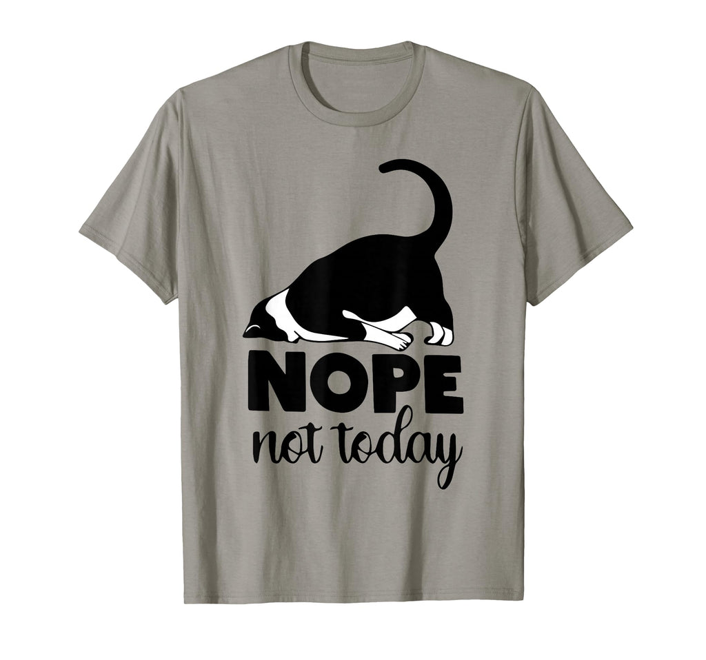 Nope Not Today Cat Funny Kitten Cat Mom T-Shirt - Custom Art Print Unisex - T-Shirt, Sweatshirt, Hoodie