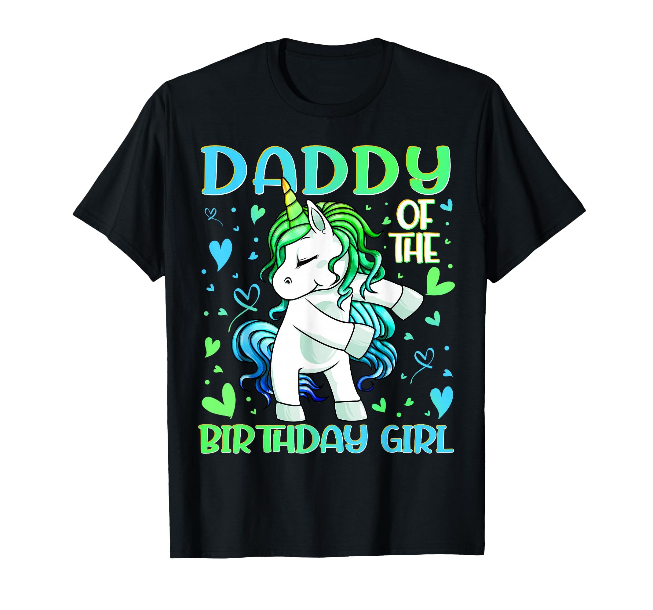 Daddy Birthday Flossing Unicorn Dad T-Shirt - Streetwear Style for Adults - T-Shirt, Sweatshirt, Hoodie