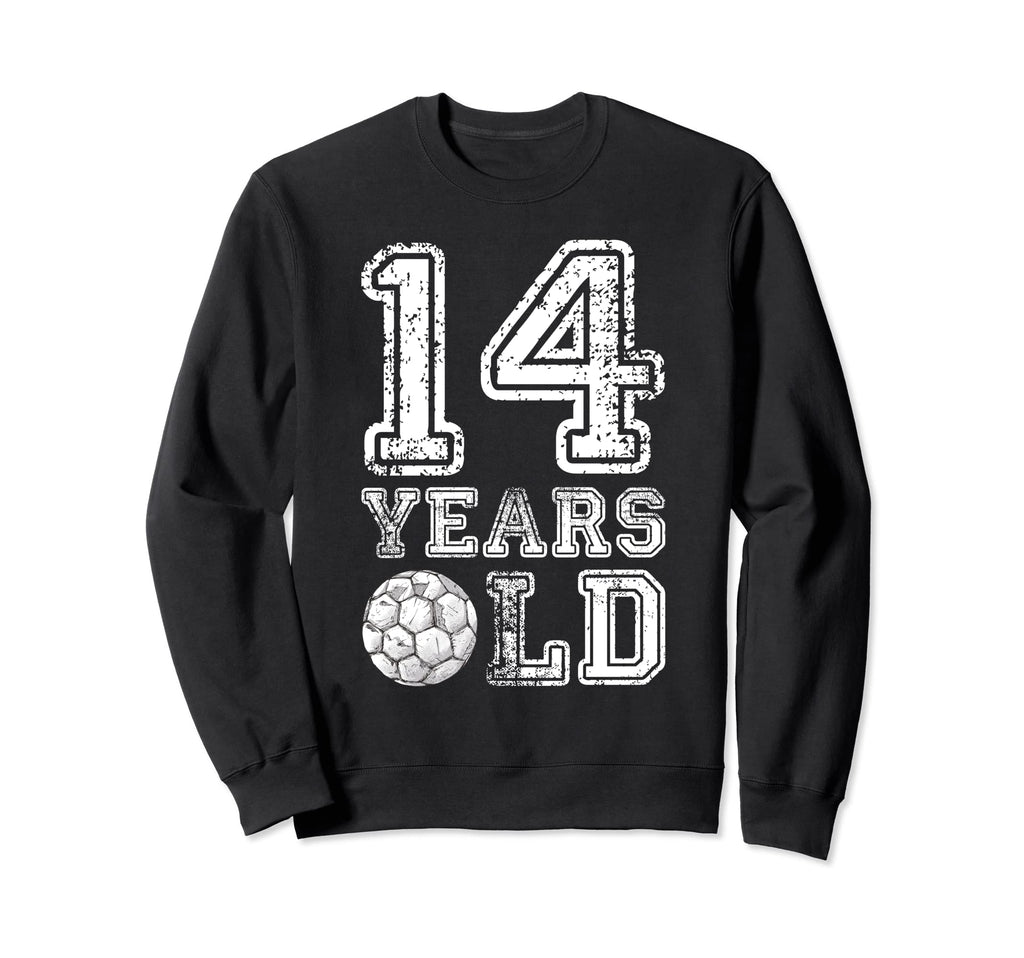 14 Years Old Soccer Sports Sweatshirt - Custom Art Print Men Women - T-Shirt, Sweatshirt, Hoodie