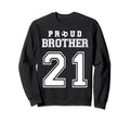 Number 21 Custom Proud Soccer Futbol Sweatshirt - Graphic Print for Adults - T-Shirt, Sweatshirt, Hoodie