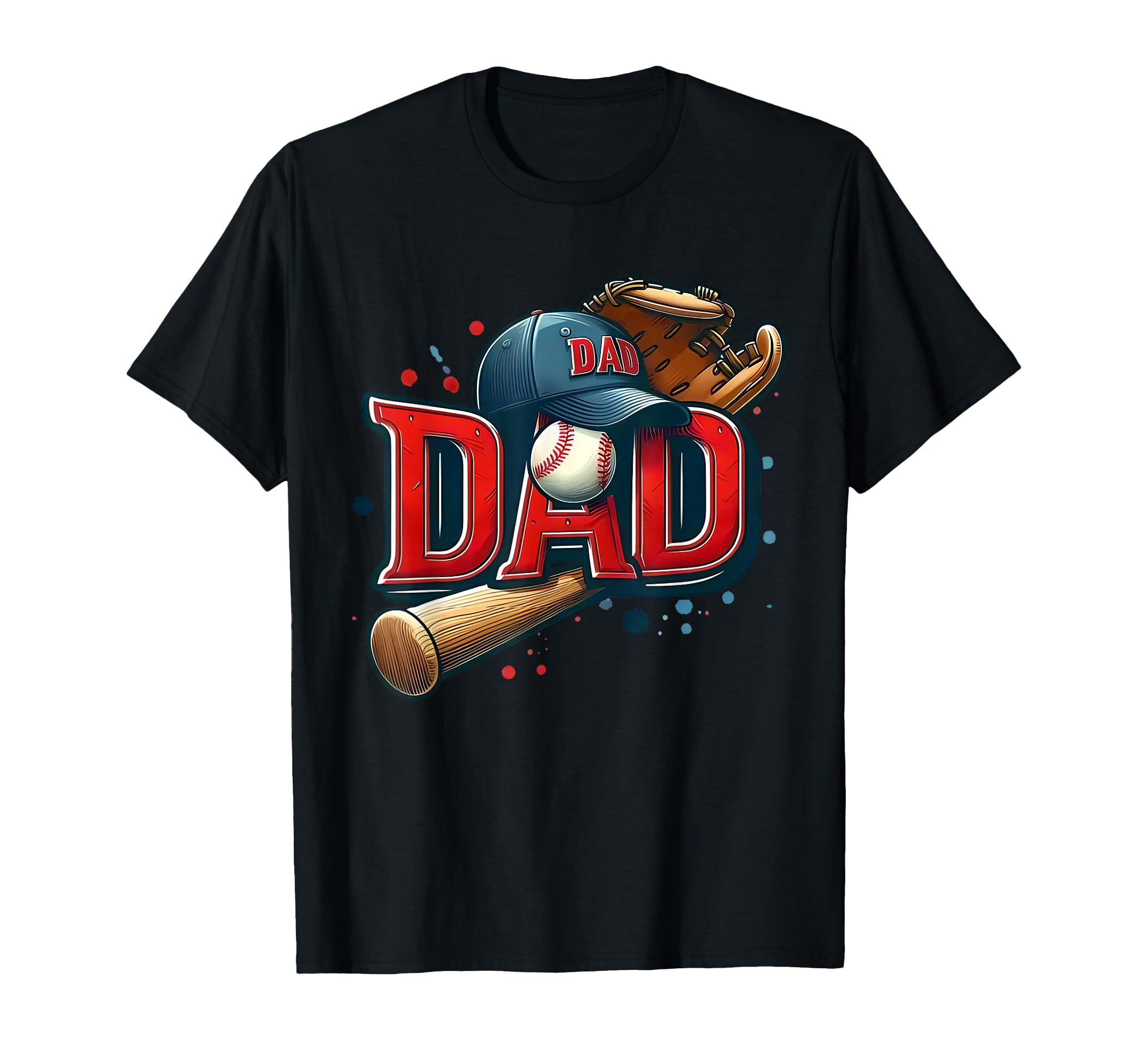 Baseball Dad Hat Funny Sports Dad Bat T-Shirt - Minimalist Print Unisex - T-Shirt, Sweatshirt, Hoodie