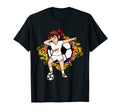 Dabbing Soccer Cyprus Fan Jersey Floral T-Shirt - Novelty Apparel Unisex - T-Shirt, Sweatshirt, Hoodie