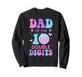 Dad Birthday Double Digits Disco Sweatshirt - Custom Art Print Men Women - T-Shirt, Sweatshirt, Hoodie