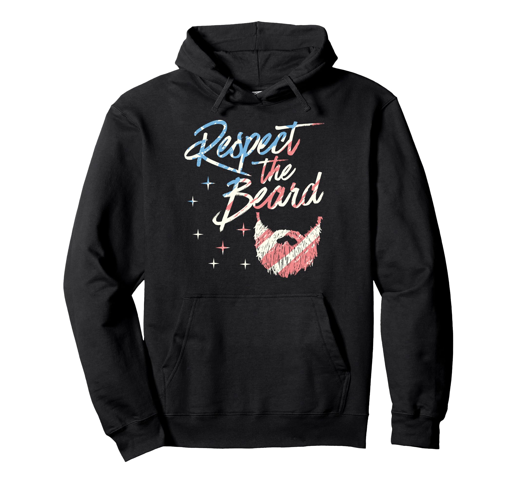 Respect Beard Bearded Dad Joke Hoodie - Trendy Graphic Unisex - T-Shirt, Sweatshirt, Hoodie