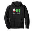 Parents Funny Low Battery Dad Twins Hoodie - Graphic Print for Adults - T-Shirt, Sweatshirt, Hoodie