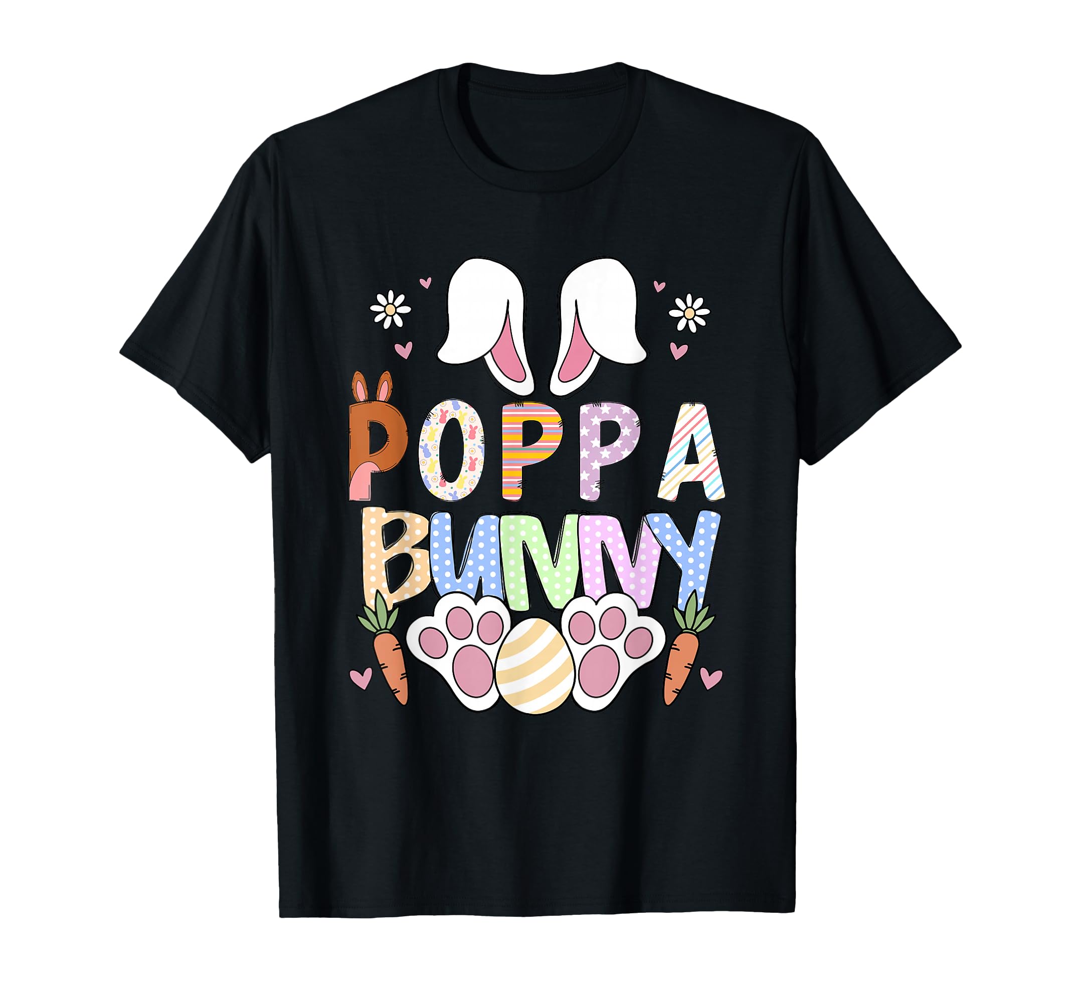 Poppa Bunny Ears Easter Family Matching T-Shirt - Novelty Apparel Unisex - T-Shirt, Sweatshirt, Hoodie