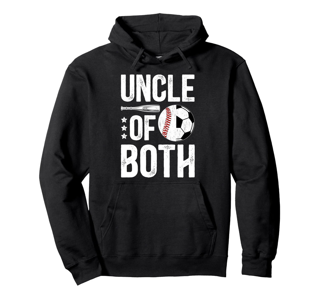 Uncle Both Baseball Soccer Uncle Hoodie - Custom Art Print for Adults - T-Shirt, Sweatshirt, Hoodie