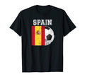 Spain Flag Soccer Futbol Football T-Shirt - Graphic Print for Adults - T-Shirt, Sweatshirt, Hoodie
