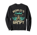 Worlds Coolest Gampy Motorcycle Fathers Sweatshirt - Trendy Graphic Unisex - T-Shirt, Sweatshirt, Hoodie