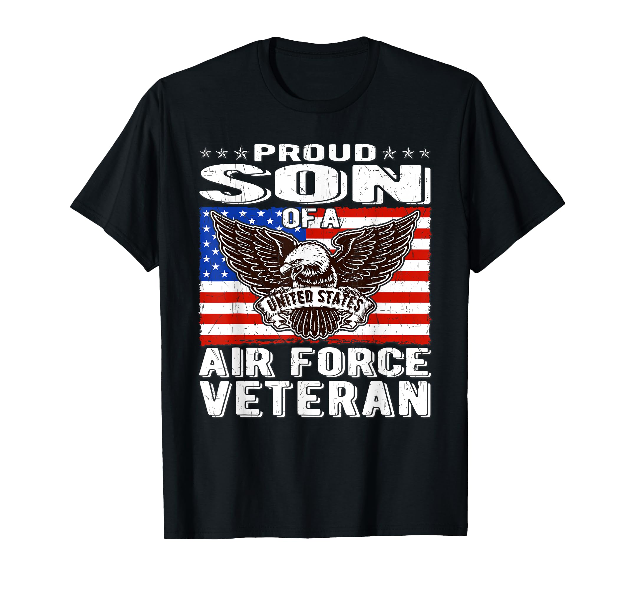 Proud Son Us Air Force Veteran T-Shirt - Fun Novelty Design for Adults - T-Shirt, Sweatshirt, Hoodie