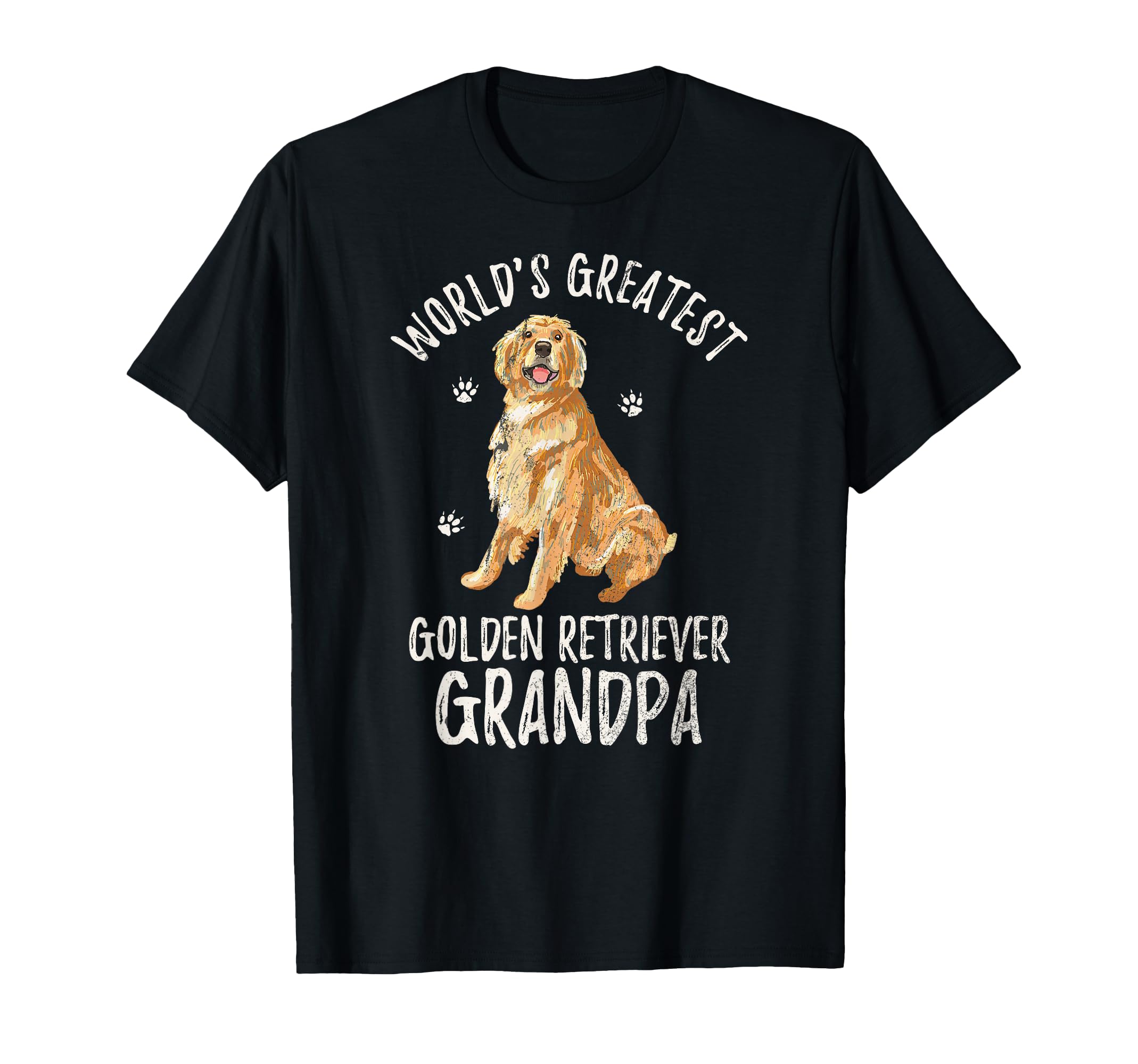Worlds Greatest Golden Retriever Grandpa T-Shirt - Graphic Print Men Women - T-Shirt, Sweatshirt, Hoodie