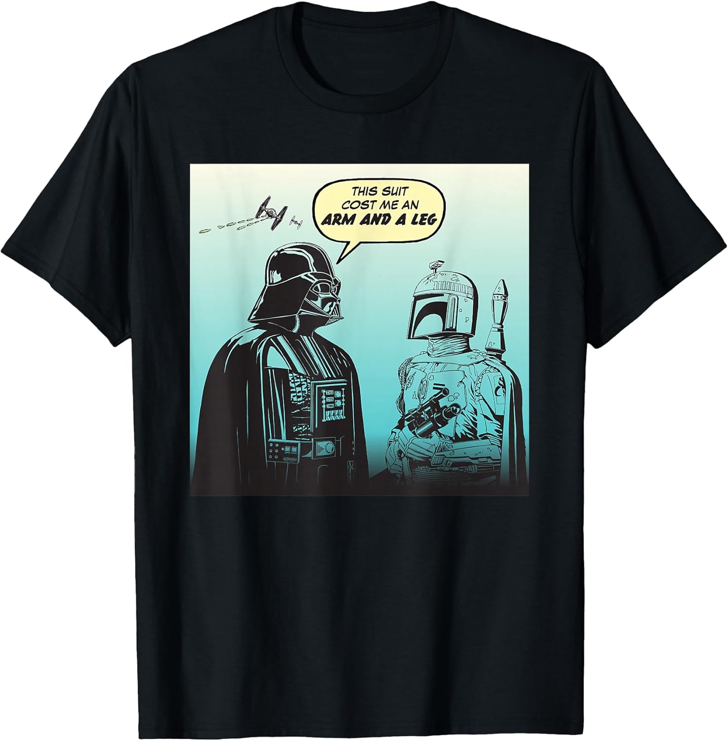 Funny Darth Vader and Boba Fett Comic - Adult & Kids T-Shirts, Sweatshirts & Hoodies apparel design preview 1