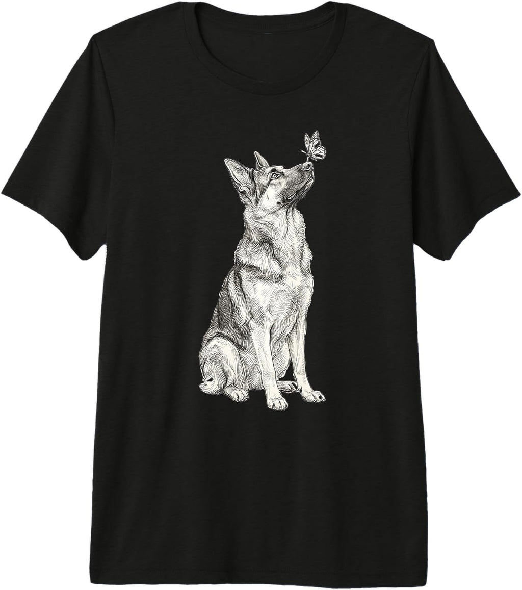Minimalist German Dog Lover Design For Mom Dad - Adult & Kids T-Shirts, Sweatshirts & Hoodies apparel design preview 1