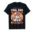 Dad Bunny Unicorn Daughter Happy Easter T-Shirt - Streetwear Style Unisex - T-Shirt, Sweatshirt, Hoodie