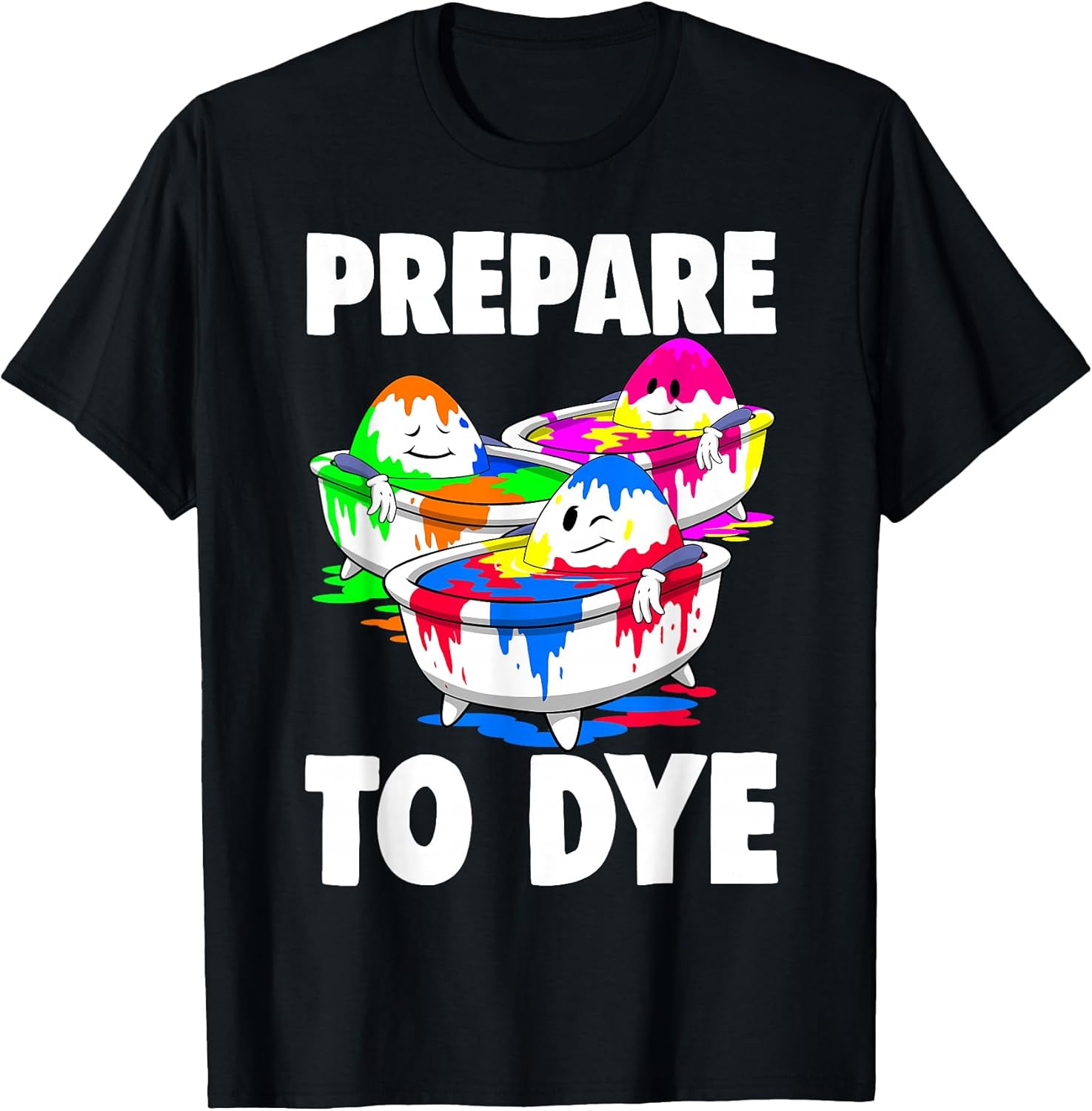 Easter Tea Men Prepare to Dye Day - Adult & Kids T-Shirts, Sweatshirts & Hoodies apparel design preview 1
