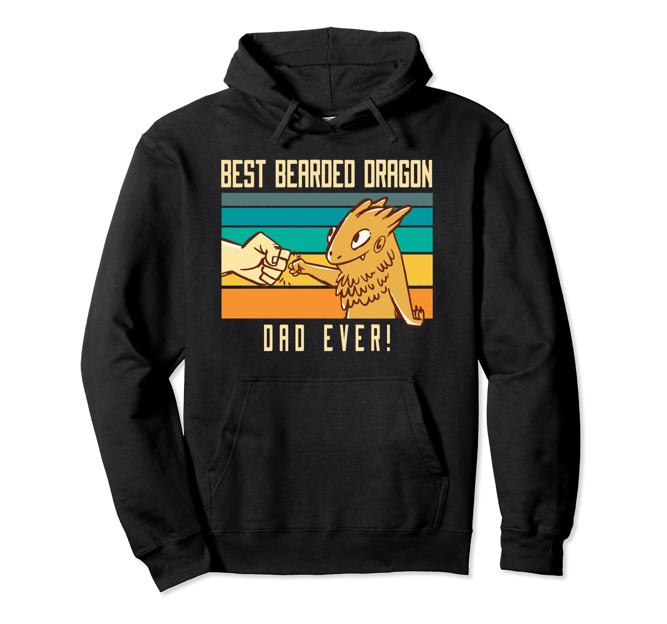 Best Bearded Dragon Dad Pogona Hoodie - Graphic Print Men Women - T-Shirt, Sweatshirt, Hoodie