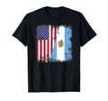 Half Argentinian Flag Argentina T-Shirt - Casual Everyday Wear for Adults - T-Shirt, Sweatshirt, Hoodie