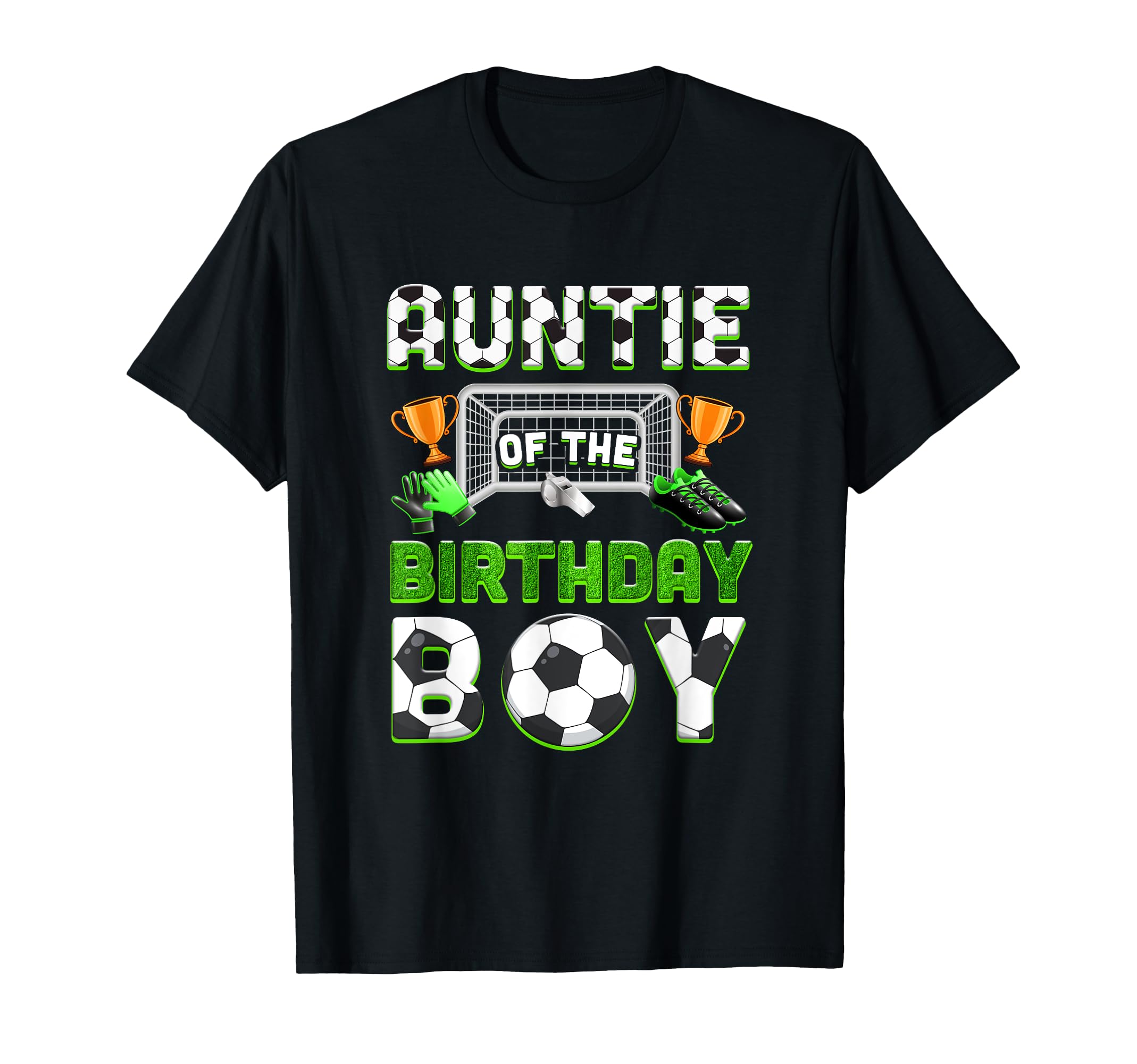 Auntie Birthday Soccer Family T-Shirt - Custom Art Print for Adults - T-Shirt, Sweatshirt, Hoodie