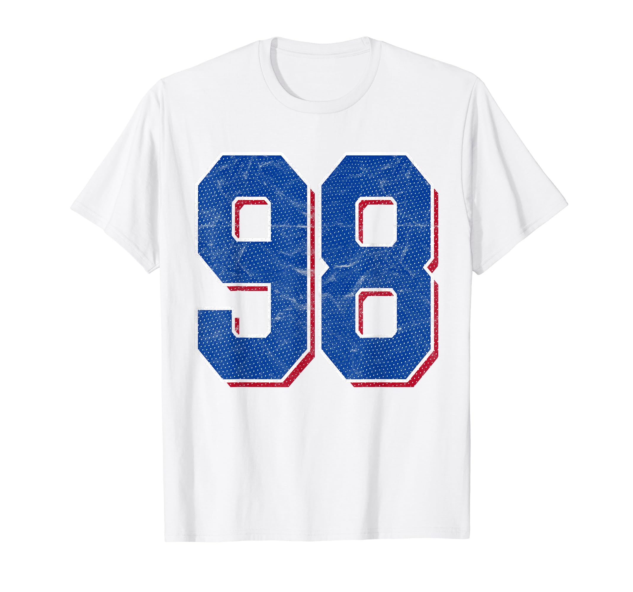 Number 98 Numbered Uniform Sports Team T-Shirt - Unique Graphic Unisex - T-Shirt, Sweatshirt, Hoodie