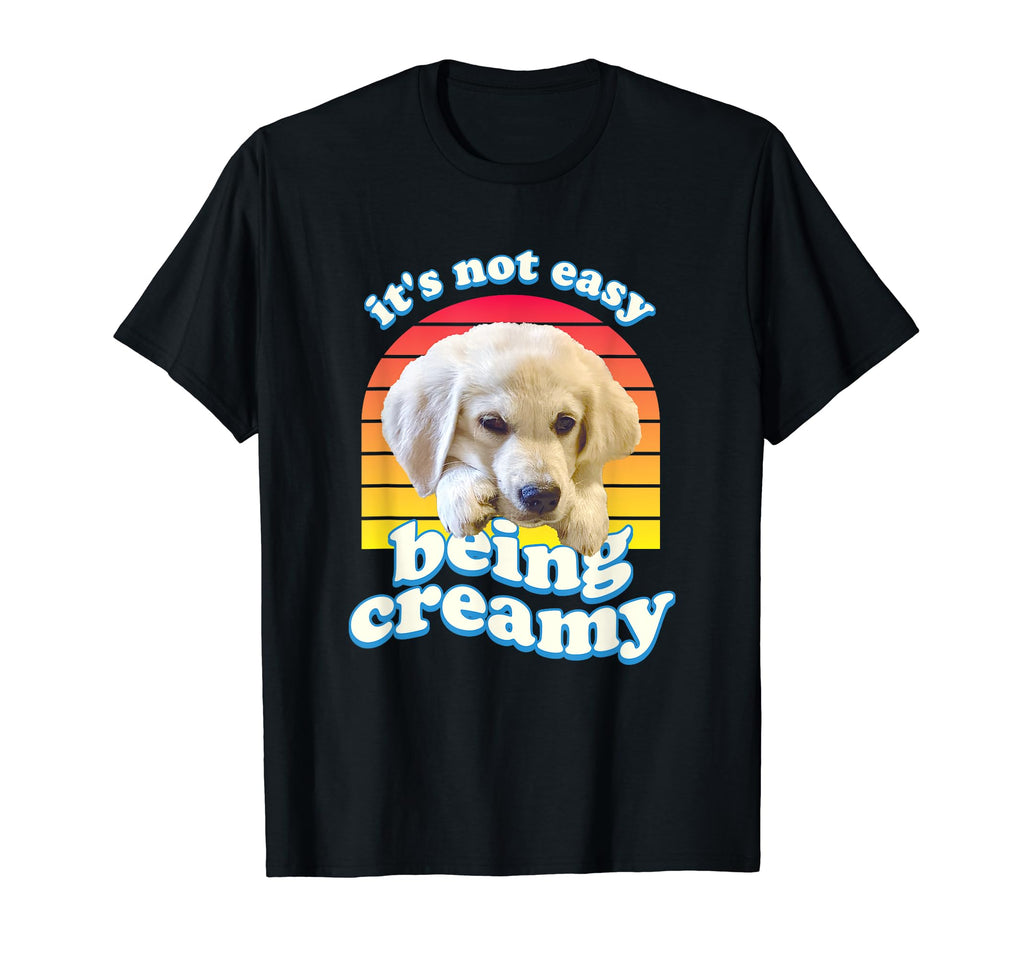 English Cream Golden Retriever T-Shirt - Casual Everyday Wear Men Women - T-Shirt, Sweatshirt, Hoodie