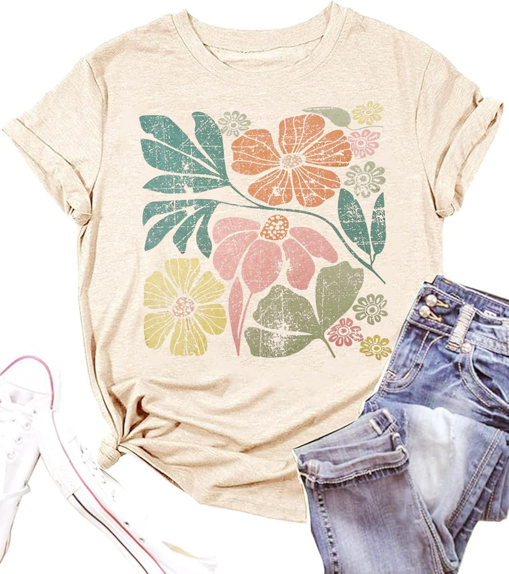 Vintage Floral Women Boho Wildflowers Wildflower - Adult & Kids T-Shirts, Sweatshirts & Hoodies apparel design preview 1