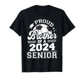 Proud Brother 2024 Senior Graduate T-Shirt - Fun Novelty Design for Adults - T-Shirt, Sweatshirt, Hoodie