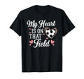 My Heart Is That Field Soccer Mom T-Shirt - Minimalist Print Men Women - T-Shirt, Sweatshirt, Hoodie