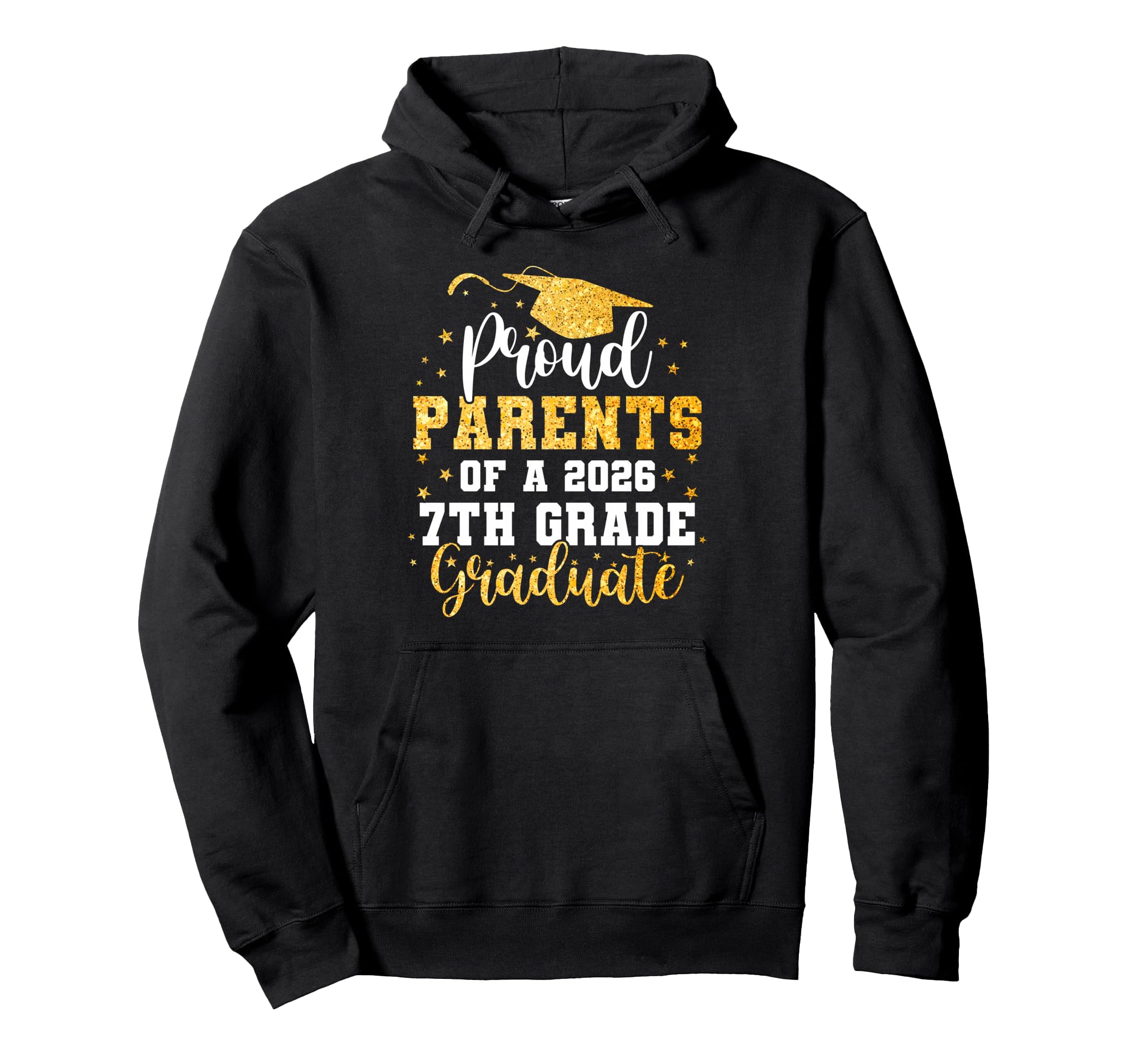 Proud Parents Class 2026 7Th Grade Graduate Hoodie - Graphic Print Unisex - T-Shirt, Sweatshirt, Hoodie