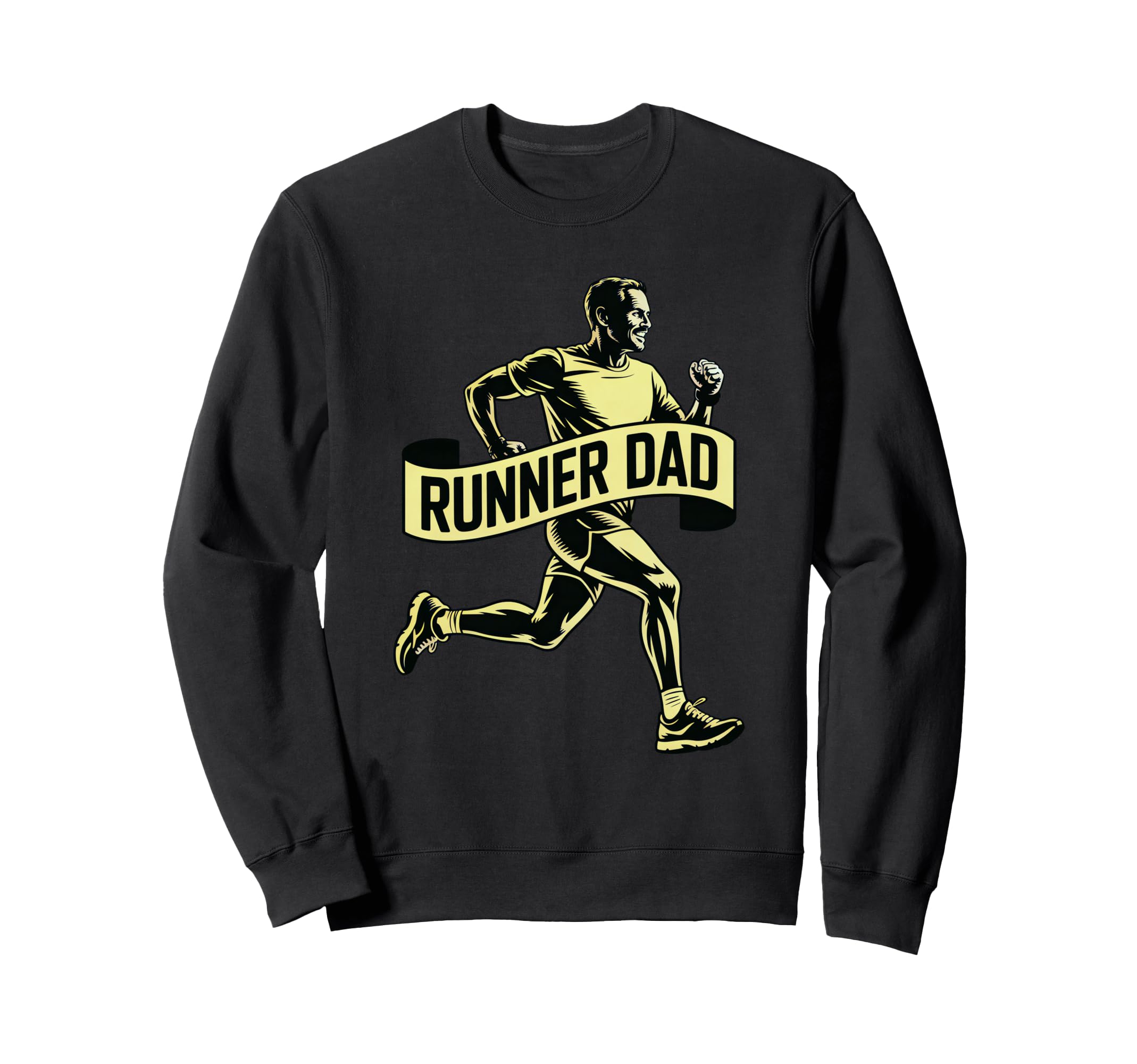 Runner Dad Running Lover Sports Sweatshirt - Minimalist Print for Adults - T-Shirt, Sweatshirt, Hoodie