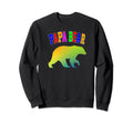 Papa Bear Colorful Rainbow Unity Sweatshirt - Graphic Print Men Women - T-Shirt, Sweatshirt, Hoodie