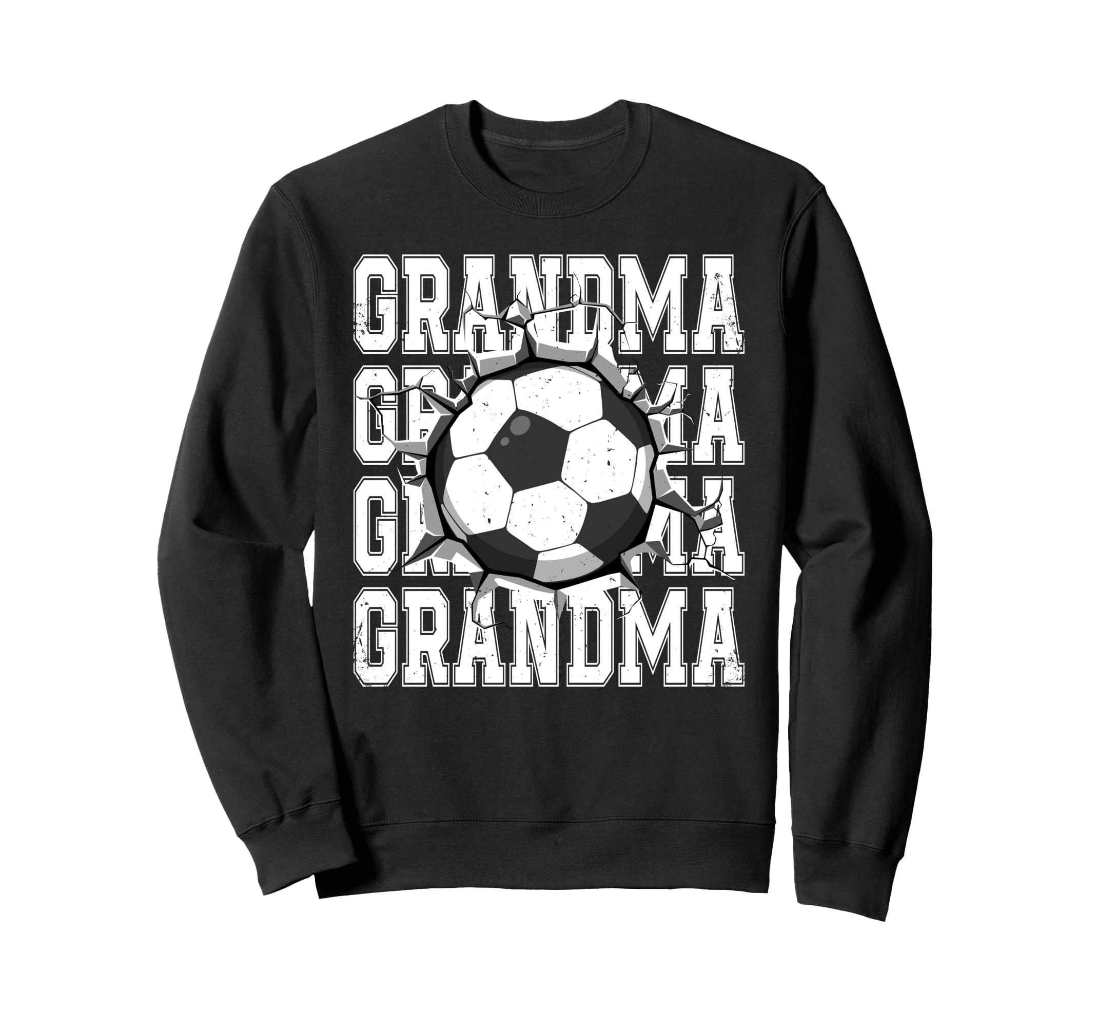 Soccer Grandma Cracked Wall Family Sweatshirt - Graphic Print Men Women - T-Shirt, Sweatshirt, Hoodie