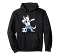 Dabbing Husky Argentina Soccer Hoodie - Casual Everyday Wear for Adults - T-Shirt, Sweatshirt, Hoodie